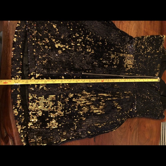 Two tone sequence party dress - Picture 8 of 8